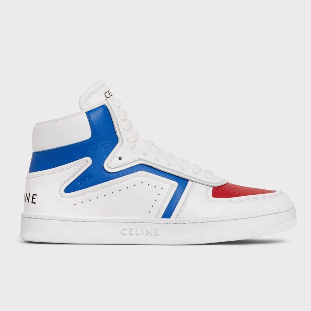 Celine Women Z Trainer CT-01 High Top Sneaker in Calfskin White